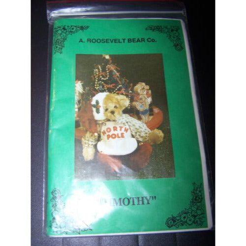 Craft Pattern A. Roosevelt Bear Co. 12" Timothy Bear North Pole Instructions