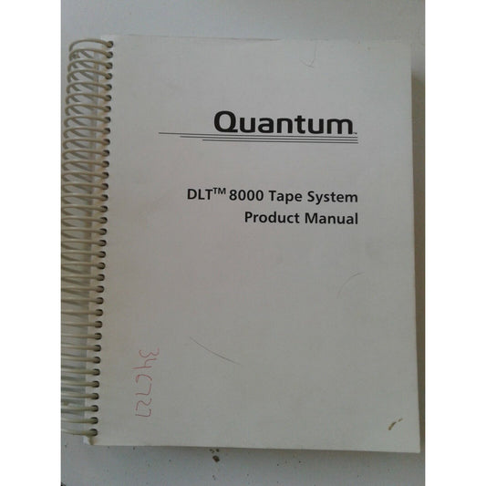 Quantum DLT 8000 Tape System Product Manual 1999