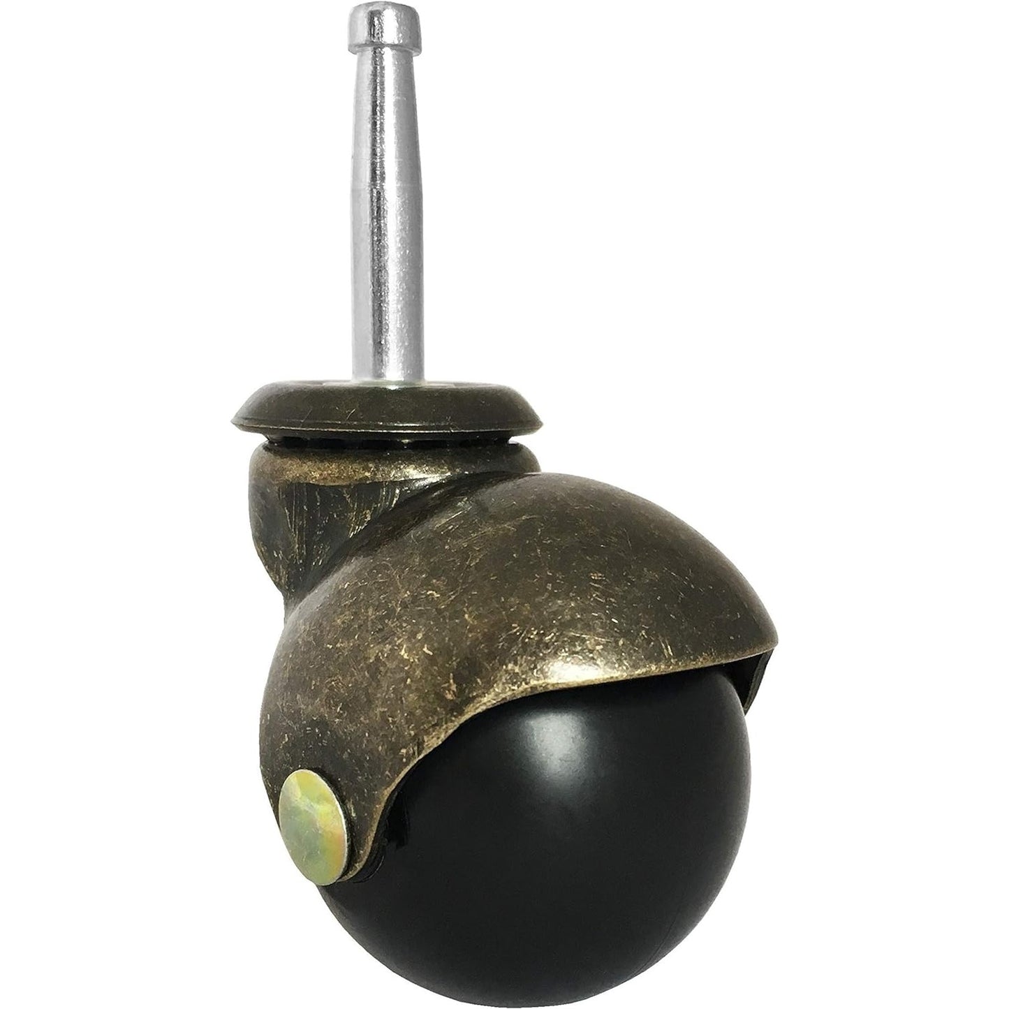Chair parts online 2" Antique Brass Ball Caster Wheel for Office, Executive, Gaming Chairs & Furniture w/ 5/16" x 1 1/2" (8 x 38mm) Socket