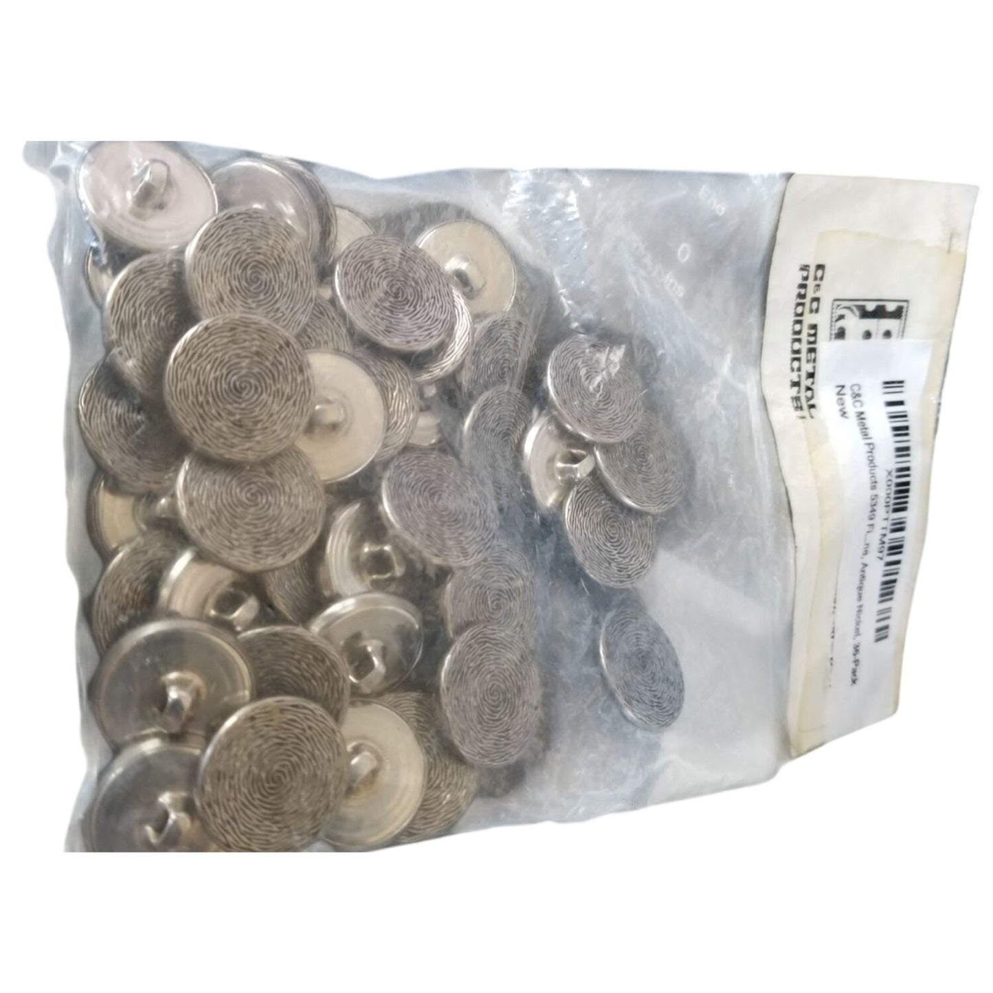 Sewing C&C Metal Products 5349 Thumb print Silver 36 pack