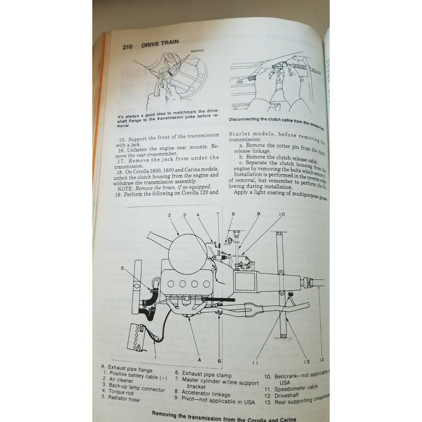 1970 -1987  Chilton's Toyota Corolla Carina Tercel Starlet  All Models Repair