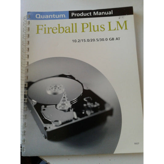 Quantum Product Manual Fireball Plus LM 10.2/ 15.0 / 20.5 / 30.0 GM AT
