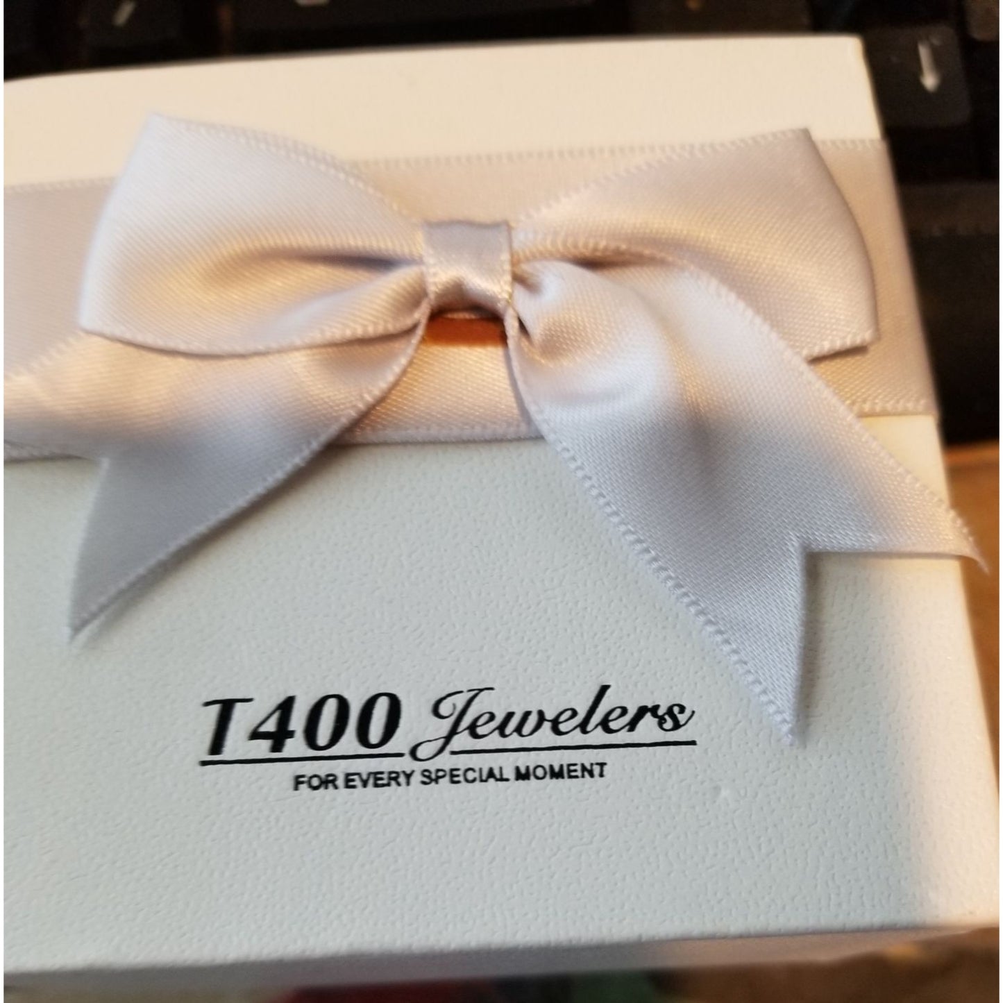 Necklace T400 Jewelers Butterfly Wing Pendant Heart shaped Swarovski Crystal Bow Box Cleaning Cloth Care Instructions
