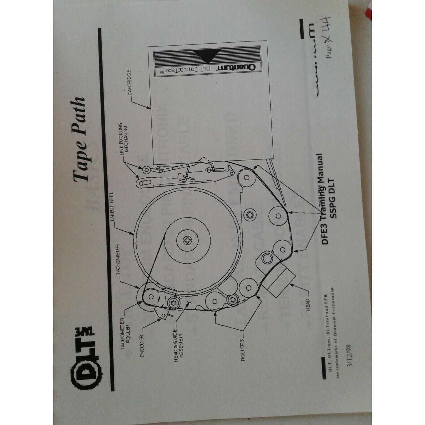 DLT Applications and Intergration  DFE3 Training Manual SSPG DLT Quantum 1998