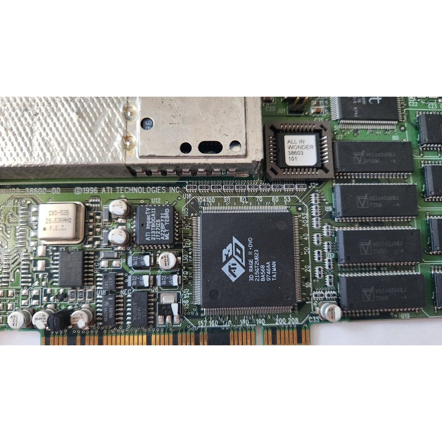 AGP Video Card ATI Rage II +DVD AIW 109-38600-00 1023860403 511236 A/V CATV VGA