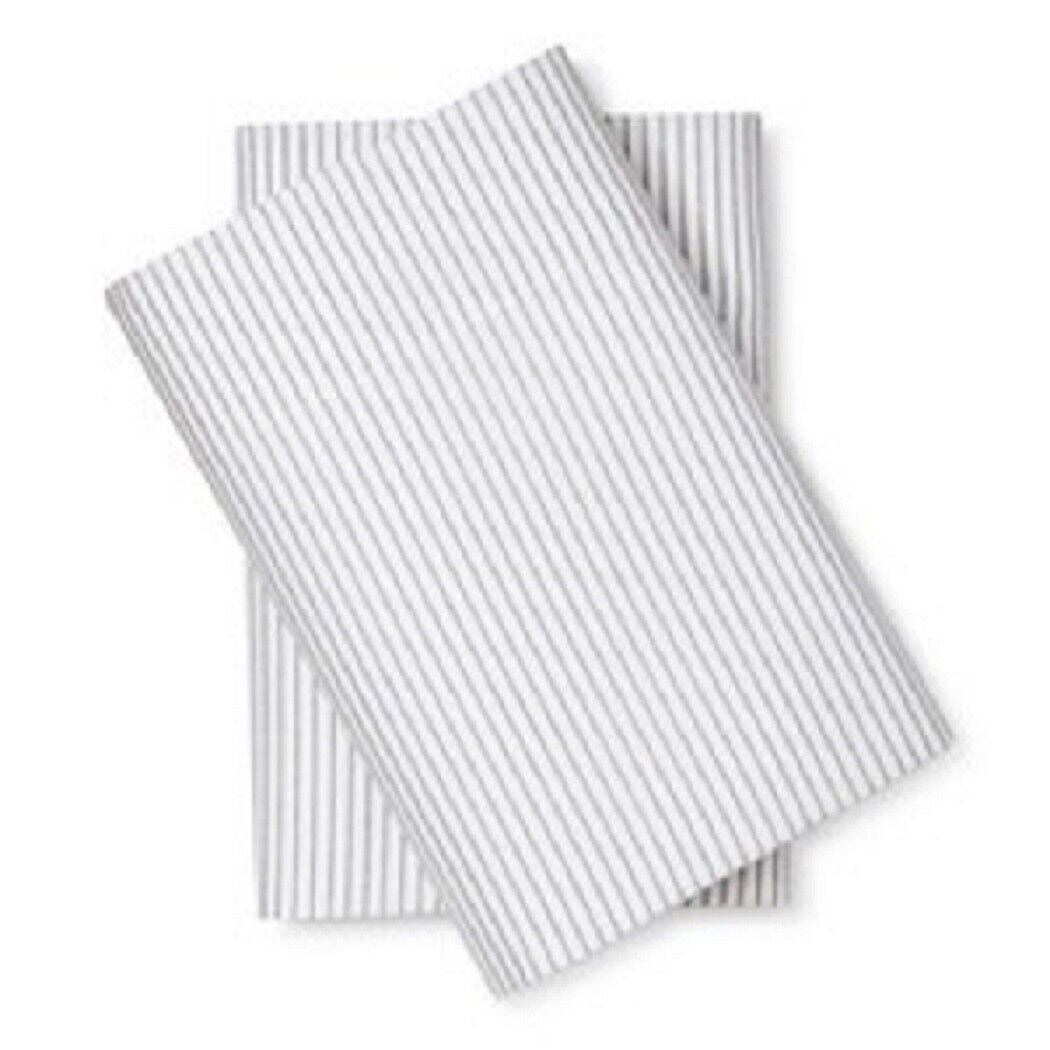 Pillowcases Blue White Stripe Room Essentials Microfiber 20 x 30 Set of 2