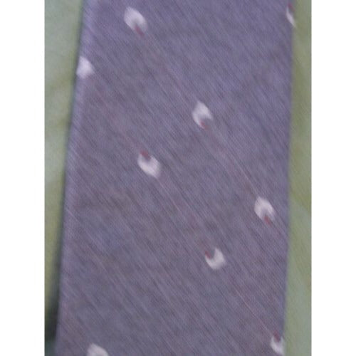 Tie Polyester Silk Austin Manor Neck Tie Gray White Red Geometric Shapes