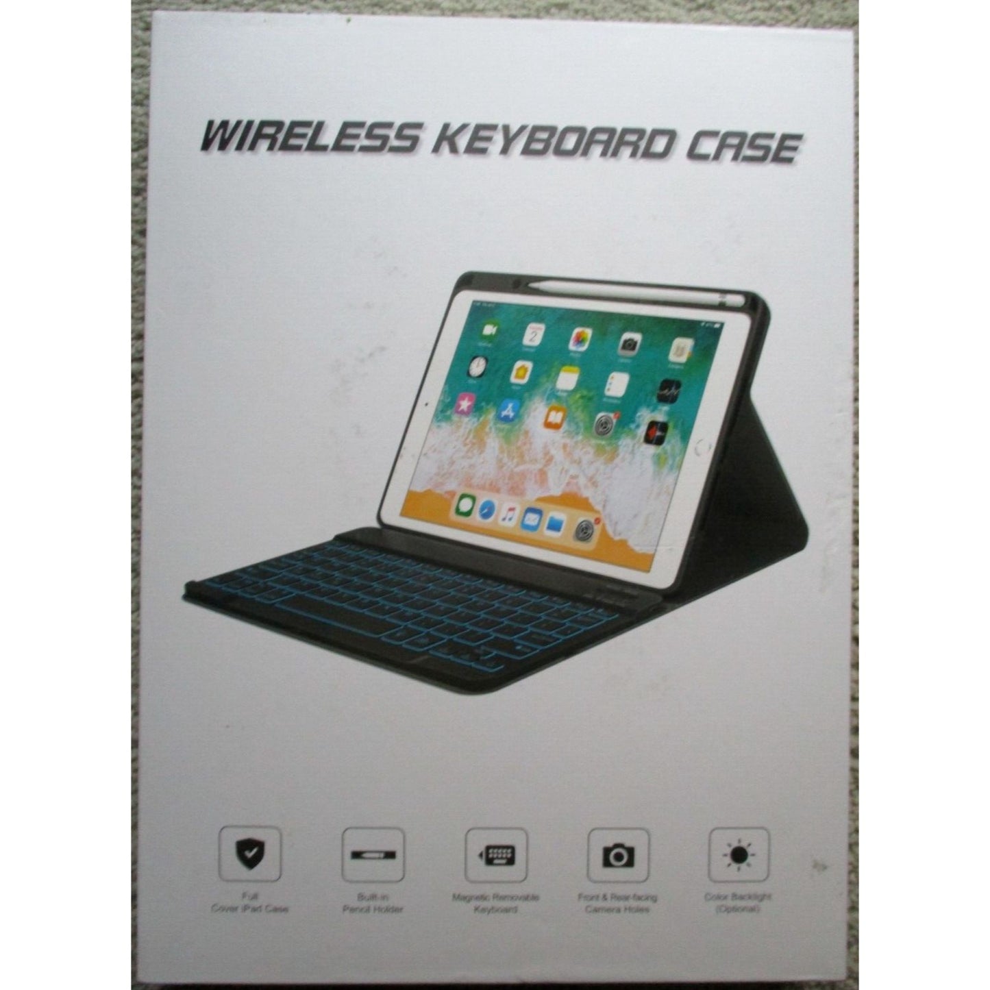 Ekbense Ultra-Slim Wireless Keyboard Case to New iPad Air 2020 & iPad Pro 2020