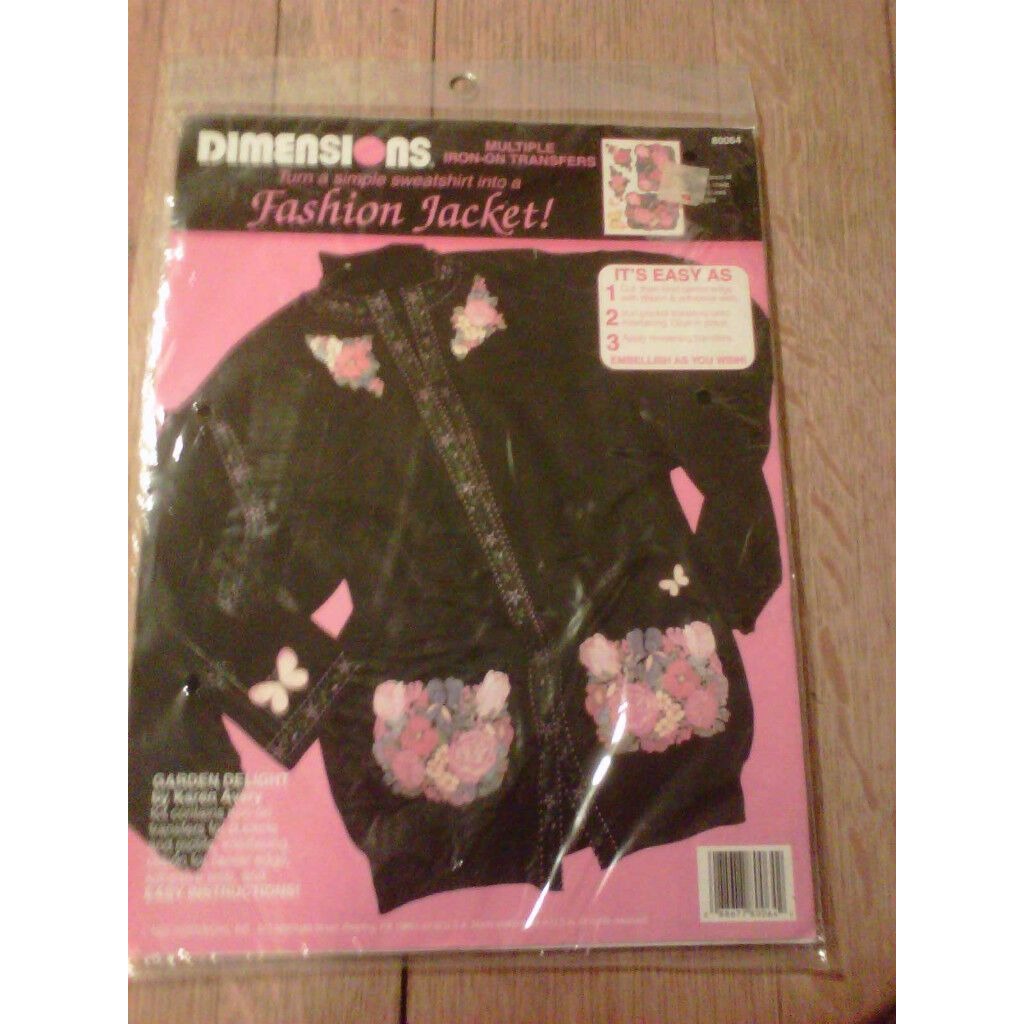 Craft Kit Flowers Iron on Transfer Dimensions Fashion Jacket Iron on Transfers