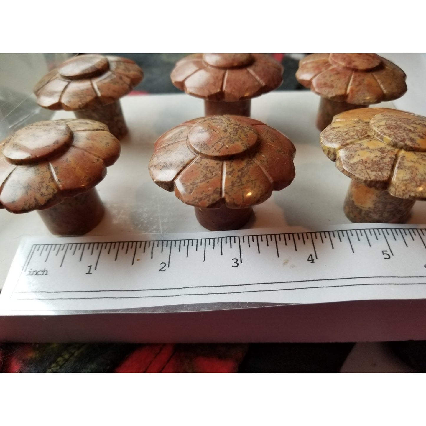 Vintage Draw Pulls Natural Stone By Tradewinds Design Made In India Set Of 6