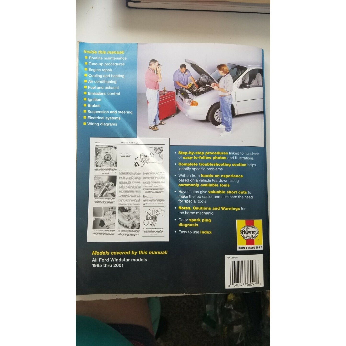 1995 - 2001 Haynes Ford Windstar  All Models Repair Manual