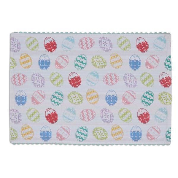 Placemat Napkin Set 1 Each Design Imports Easter Eggs Printed Reversible