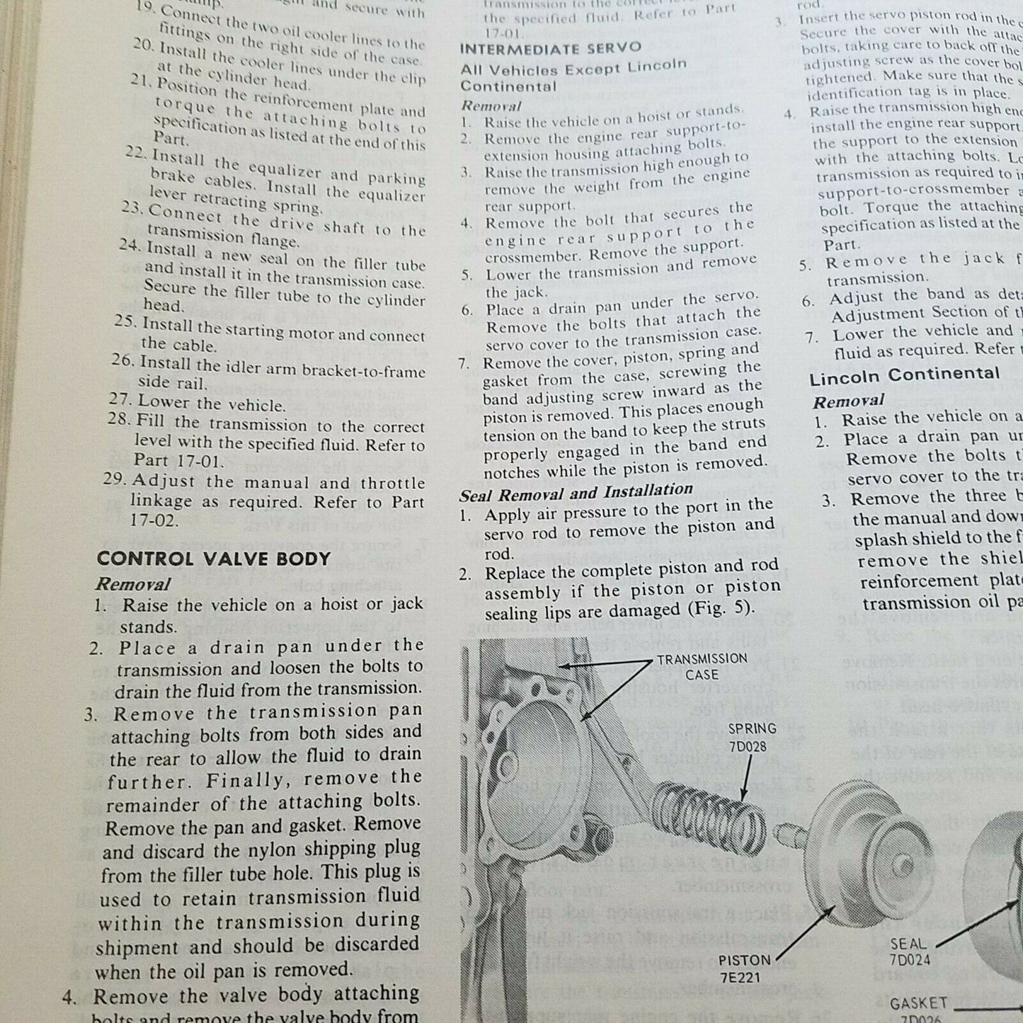 1975 - 1976  Ford Motor Company Chassis Car Shop Manual Vol 1 Chassis 1975