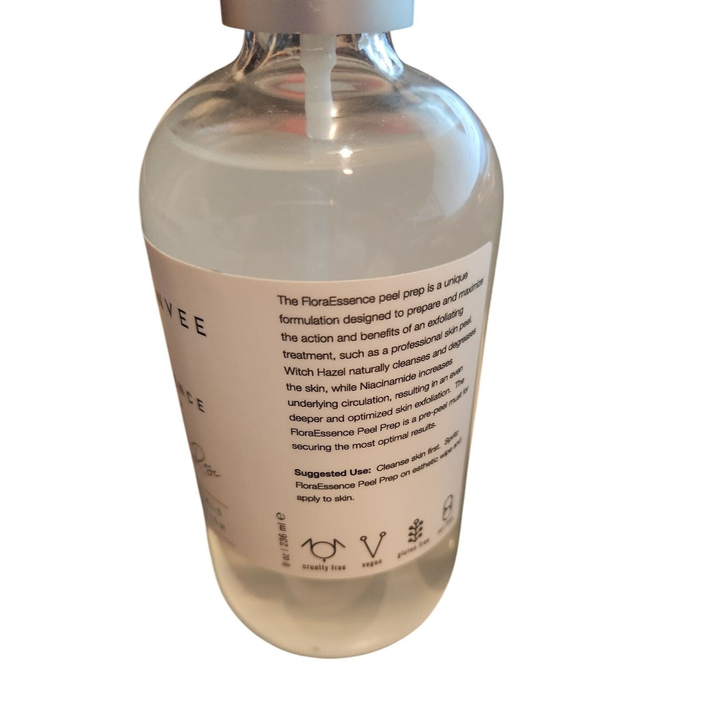 Skincare Green Envee FloraEssence Peel Prep SIZE: 8 oz 75% Rose Distillate