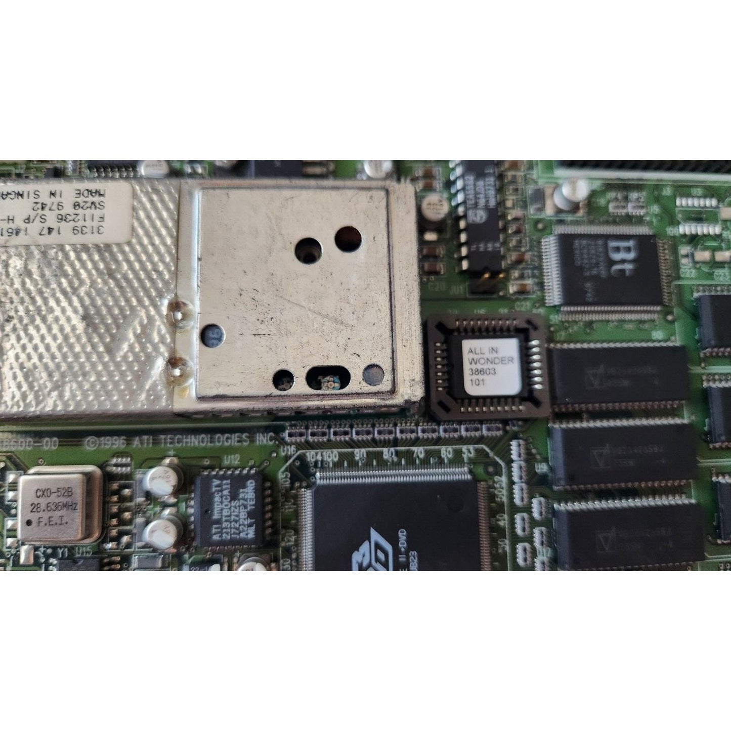 AGP Video Card ATI Rage II +DVD AIW 109-38600-00 1023860403 511236 A/V CATV VGA