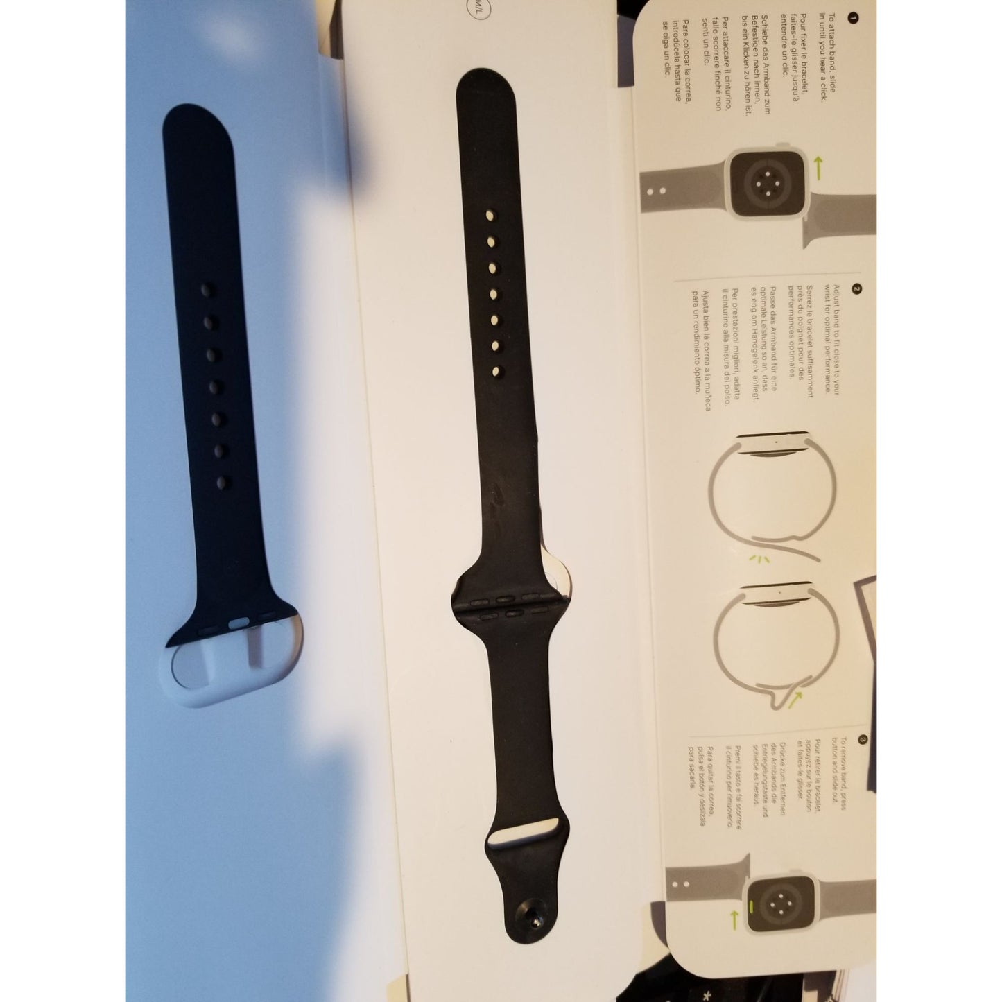 Apple Watch for parts 1 watch face 3 pieces of the band not working PARTS