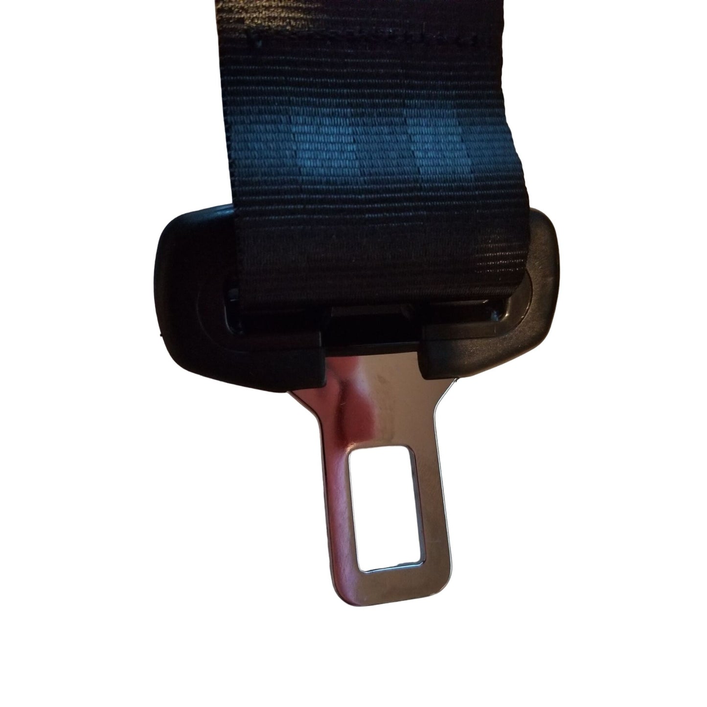 Universal Seat Belt Extender 12" Black with Red Button for release