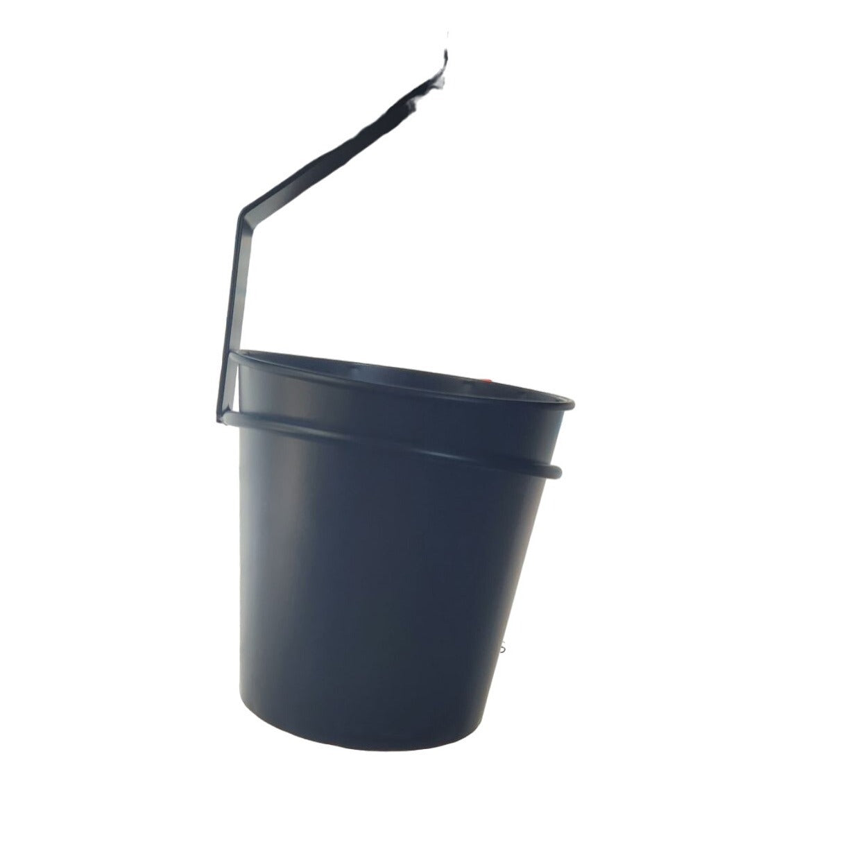 AVON On the Wall Collection Bucket with Holder Black Bucket 5" with hanger 7"