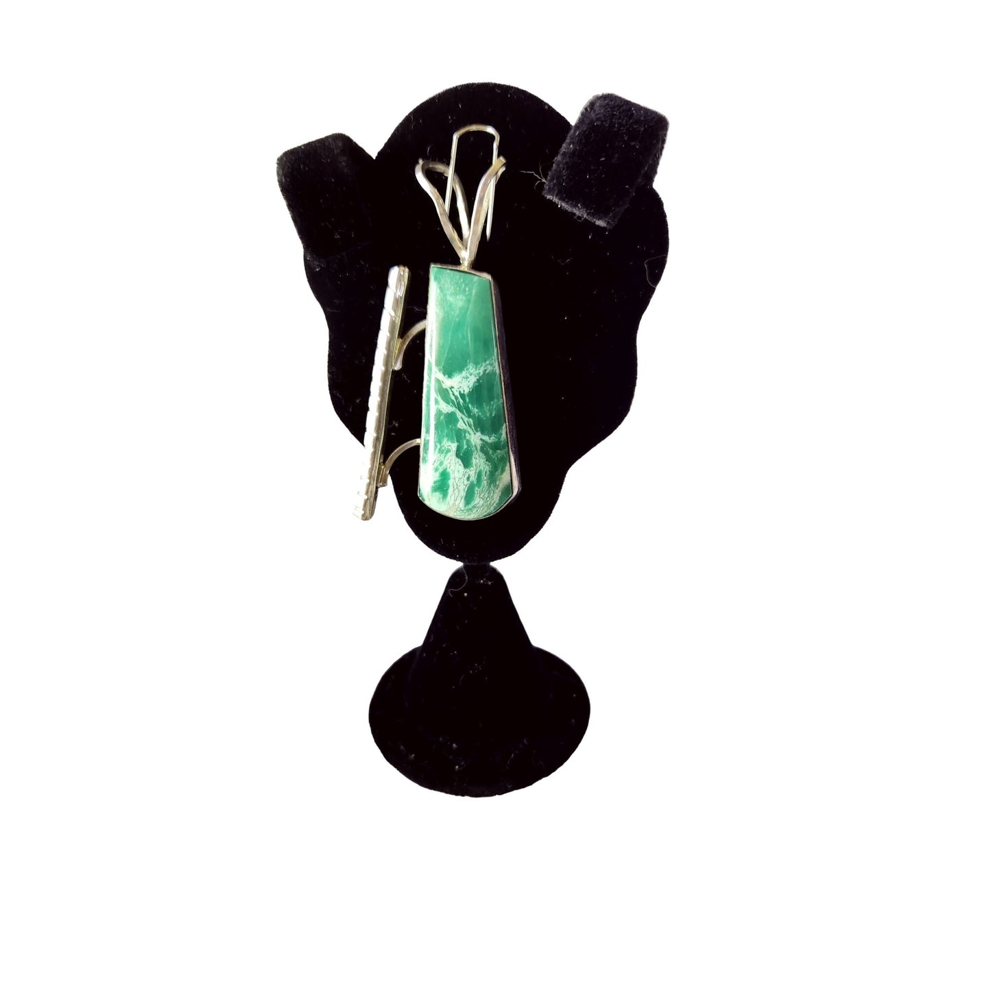 Pendant 925 Silver and Australian Variscite 14.4 Grams Jerry Harr 30 mm x 18 mm Stone