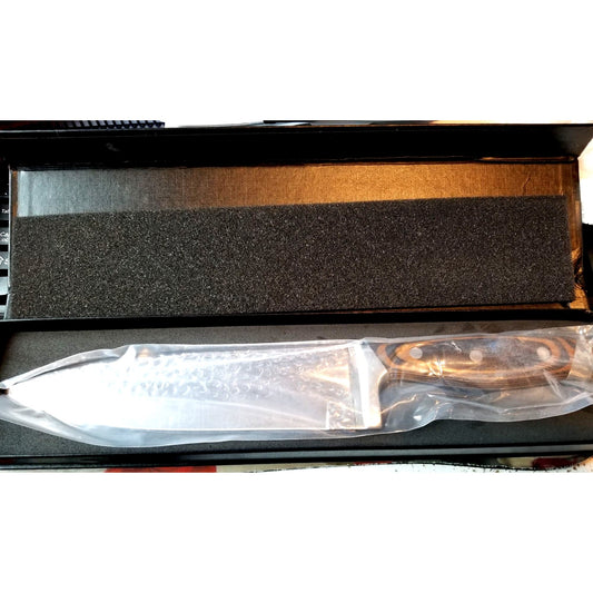 Chef Knife Forged Handmade 8 Inch Professional Kitchen Knife, Meat Cleaver HC Stainless German Steel with Full Tang Wood Handle