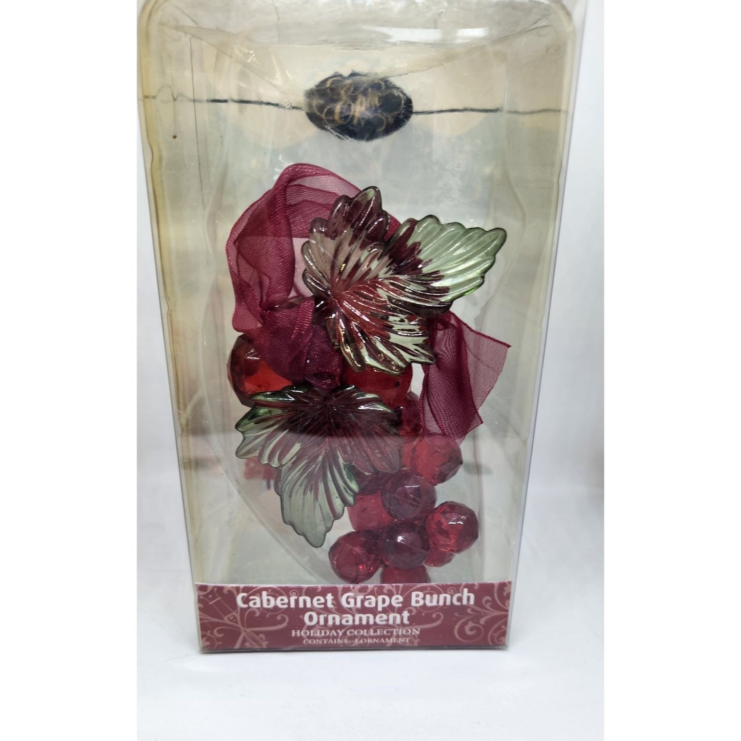 Christmas Ornament Red Grape Cluster 4 1/2" Tall Epic Hanging