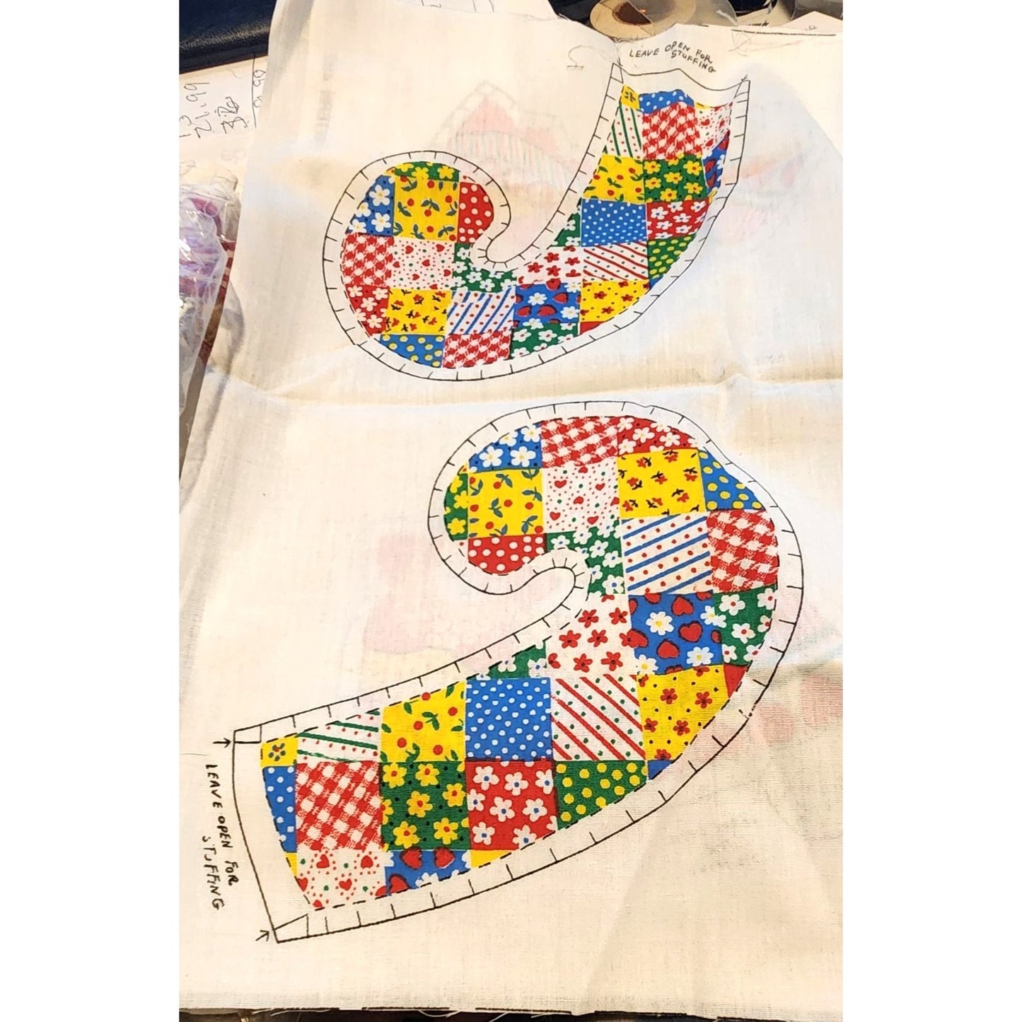 Craft Kit Ornaments Springs Mills, Inc. Pattern 4162 Tree Candy Cane Angel Santa Doll Bell 16" x 44"