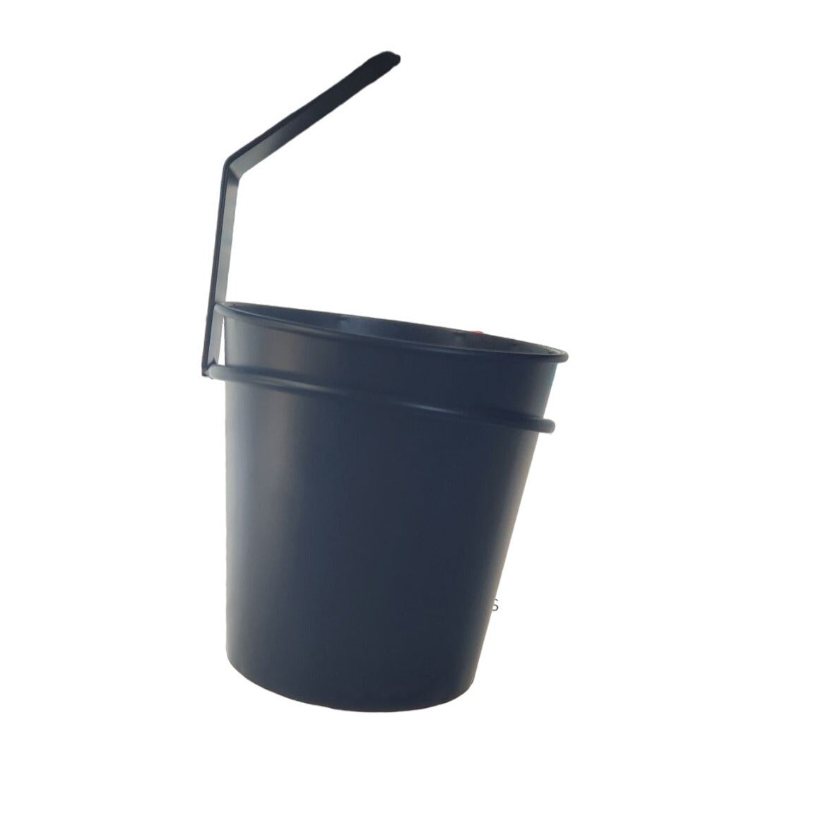 AVON On the Wall Collection Bucket with Holder Black Bucket 5" with hanger 7"