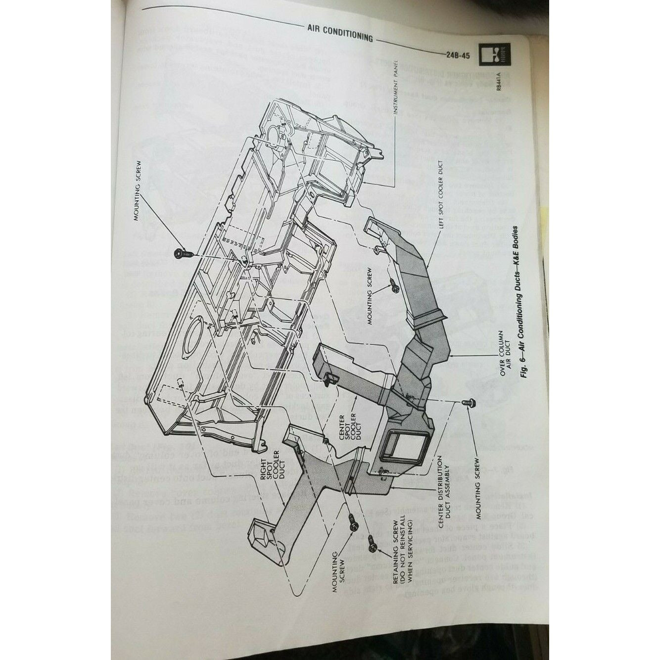 1986 Chrysler Service Manual Electrical Heater Air Conditioning Charger