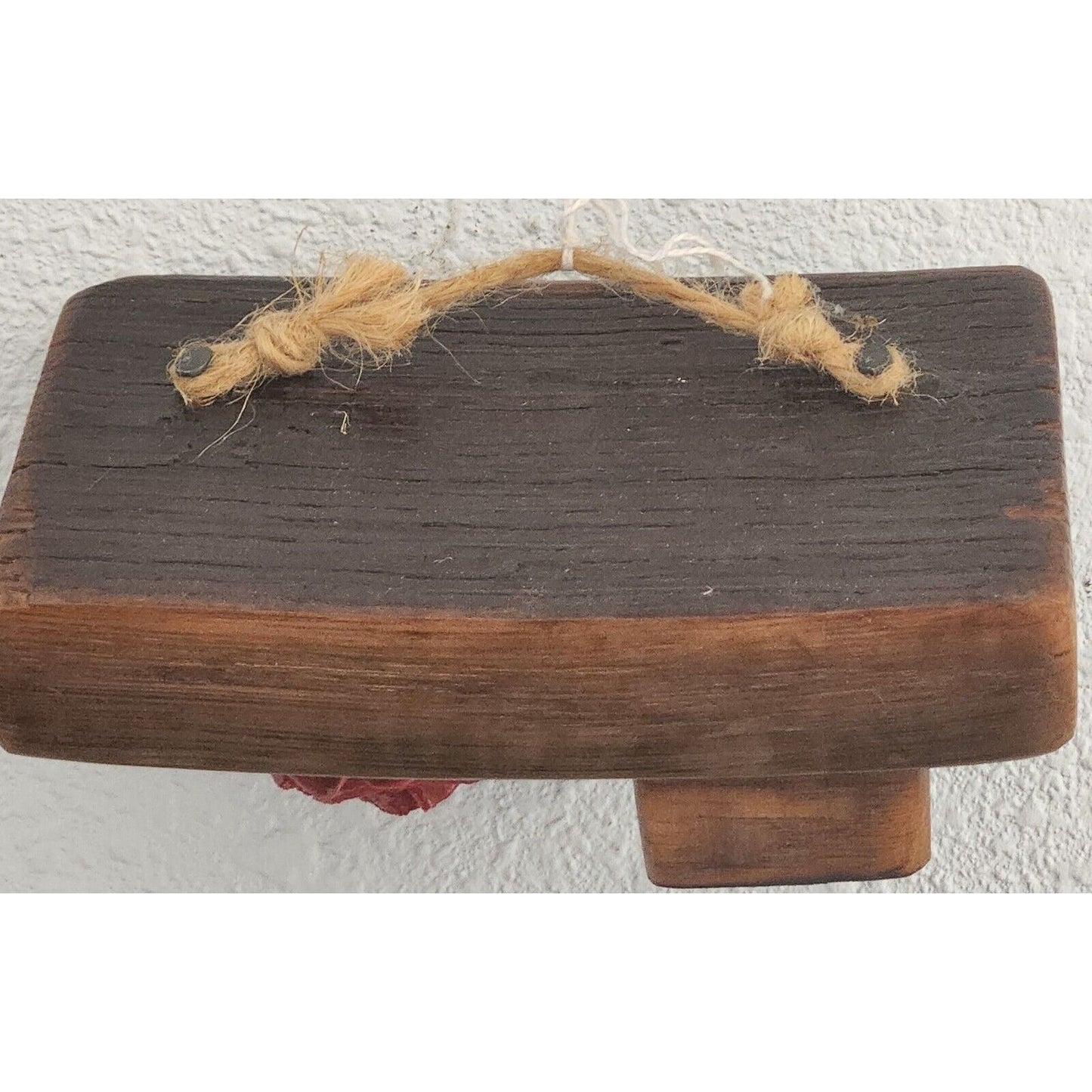 Wine Barrel Wood Sign Wine Glass Red Rose Dark Wine Stave Toasted Hanger