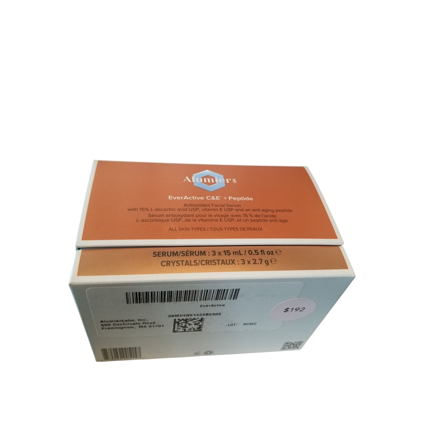 Skincare Alumier Ever Active C&E + Peptide Serum 3 Pack Kit new