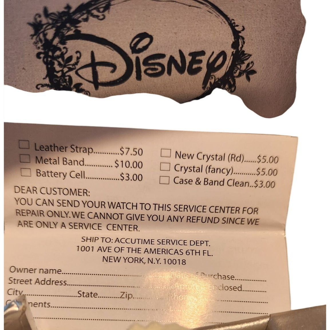 Watch Mickey Mouse 2002 White Painted Band scratched in a few places Mickey Running from the # 3