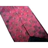 Tie Men's Silk Neck Tie Red Back Made by DKNY Geometric Squares Holiday