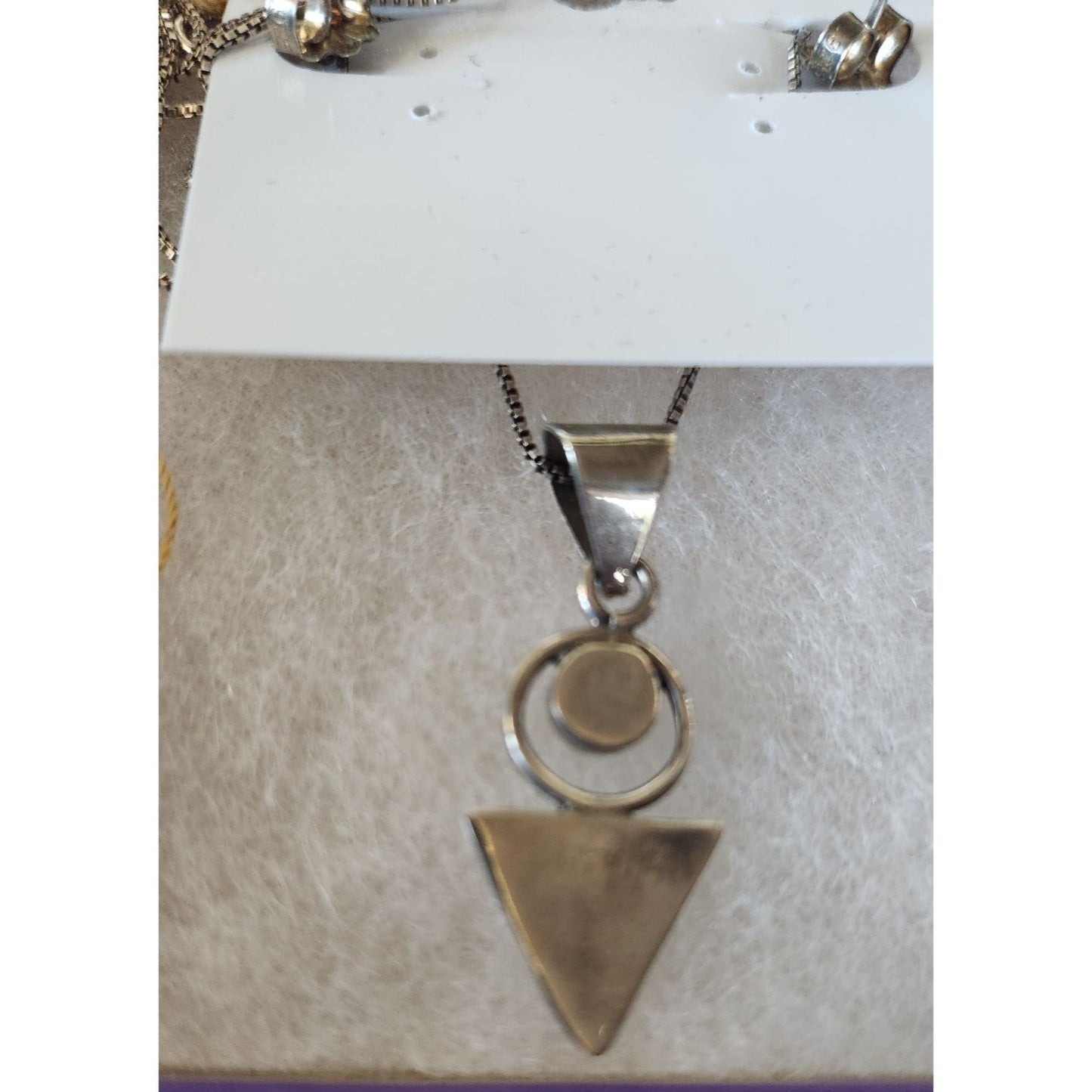Necklace and Earrings Silver Set Onyx 16" Chain Silver Jewelry
