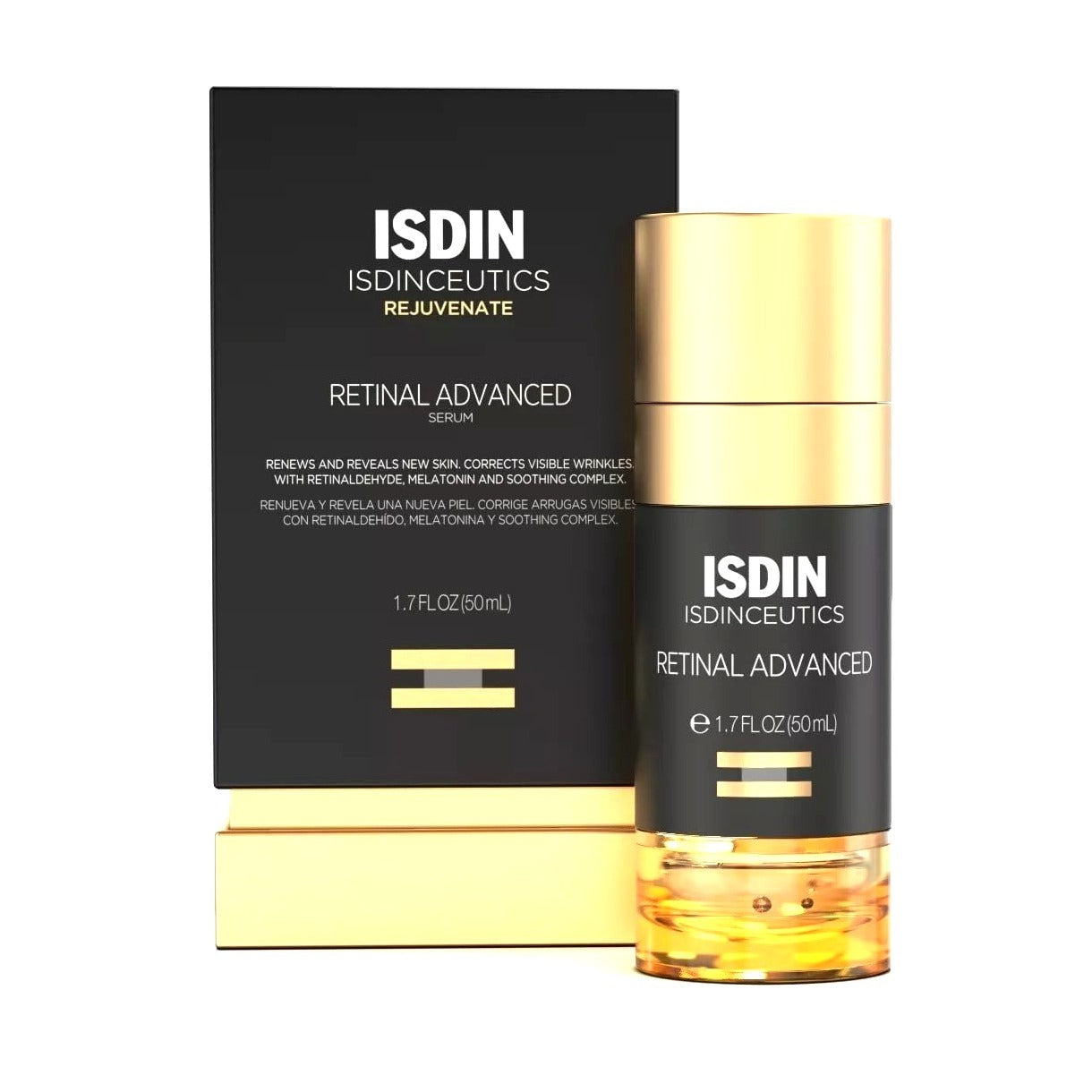 Skincare ISDIN Isdinceutics Retinal Advanced Serum 1.7 oz Renews and Reveals New Skin