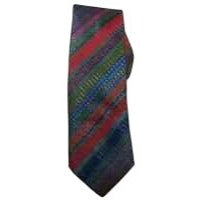 Tie Red Green Black Acetate Neck Tie No name Brand 58 " Long 3 1/2" Wide