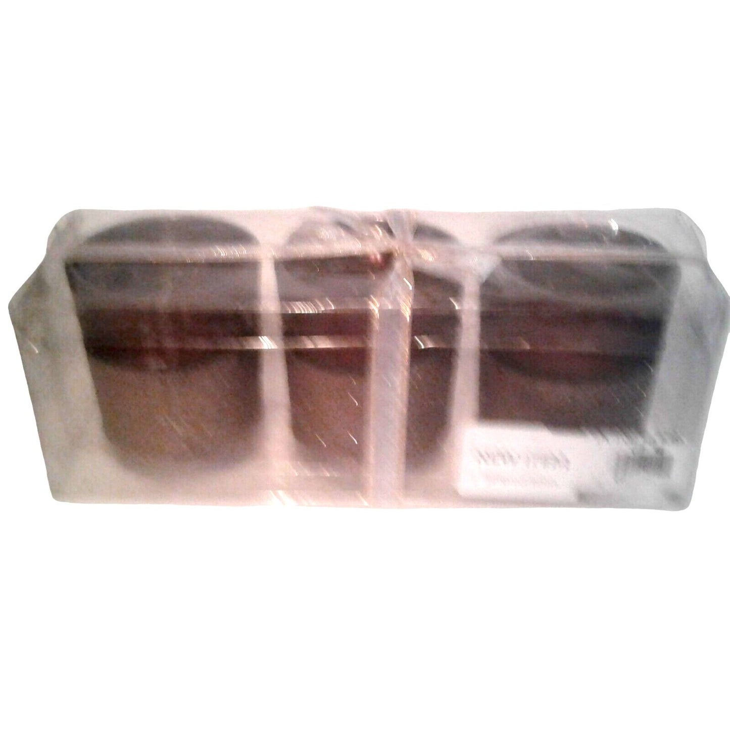 Candles Brown Glitter Bottom Tea Light 2 1/2 " Tall 2" Top Gift Box Set of 3