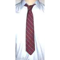 Tie Men's Polyester Silk Neck Tie Austin Reed of Regent Street Red Black Stripe