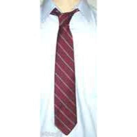 Tie Men's Polyester Silk Neck Tie Austin Reed of Regent Street Red Black Stripe