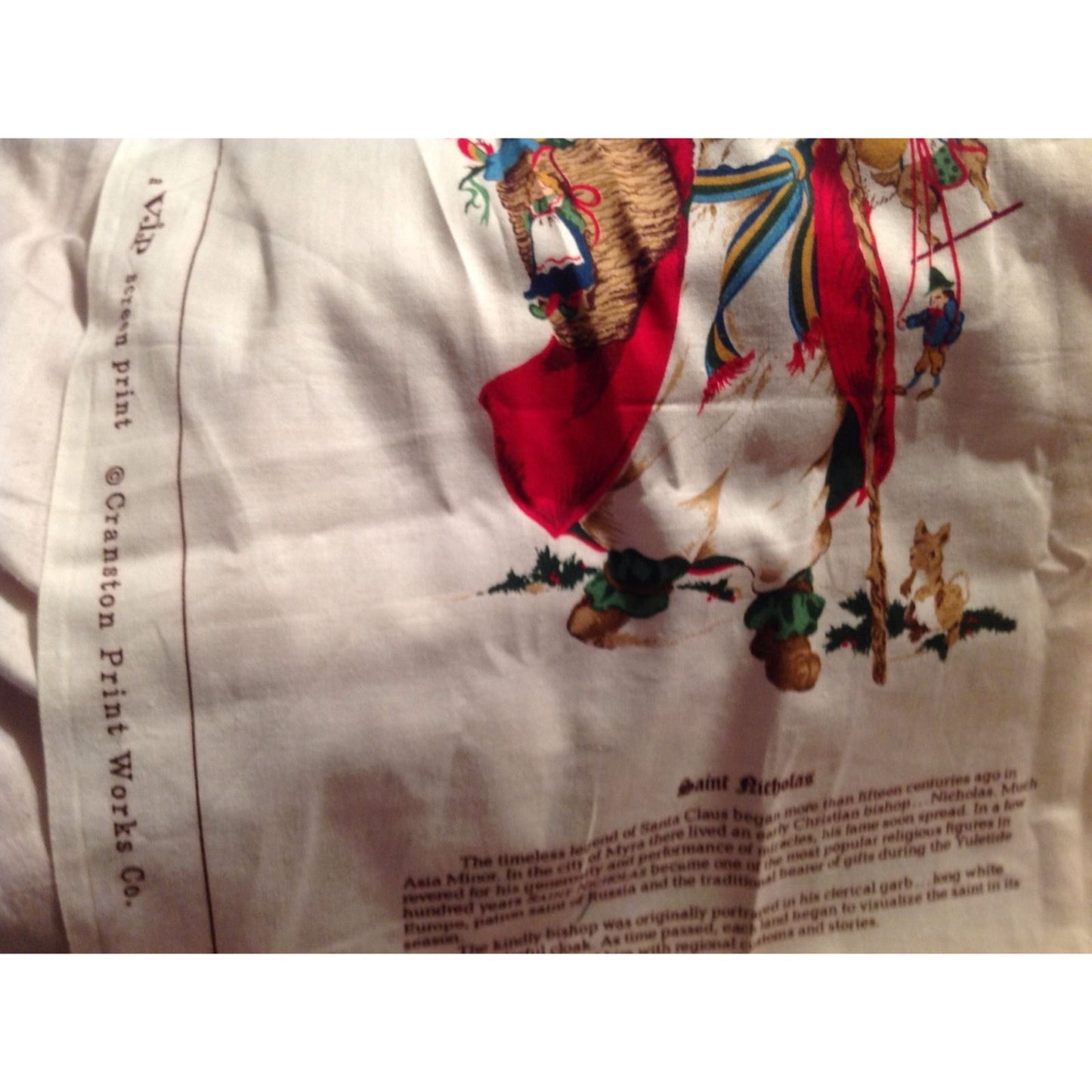 Craft Kit Father Christmas The Legend of Santa Claus Book Fabric with Instructions 44" x 36" Cranston Printworks