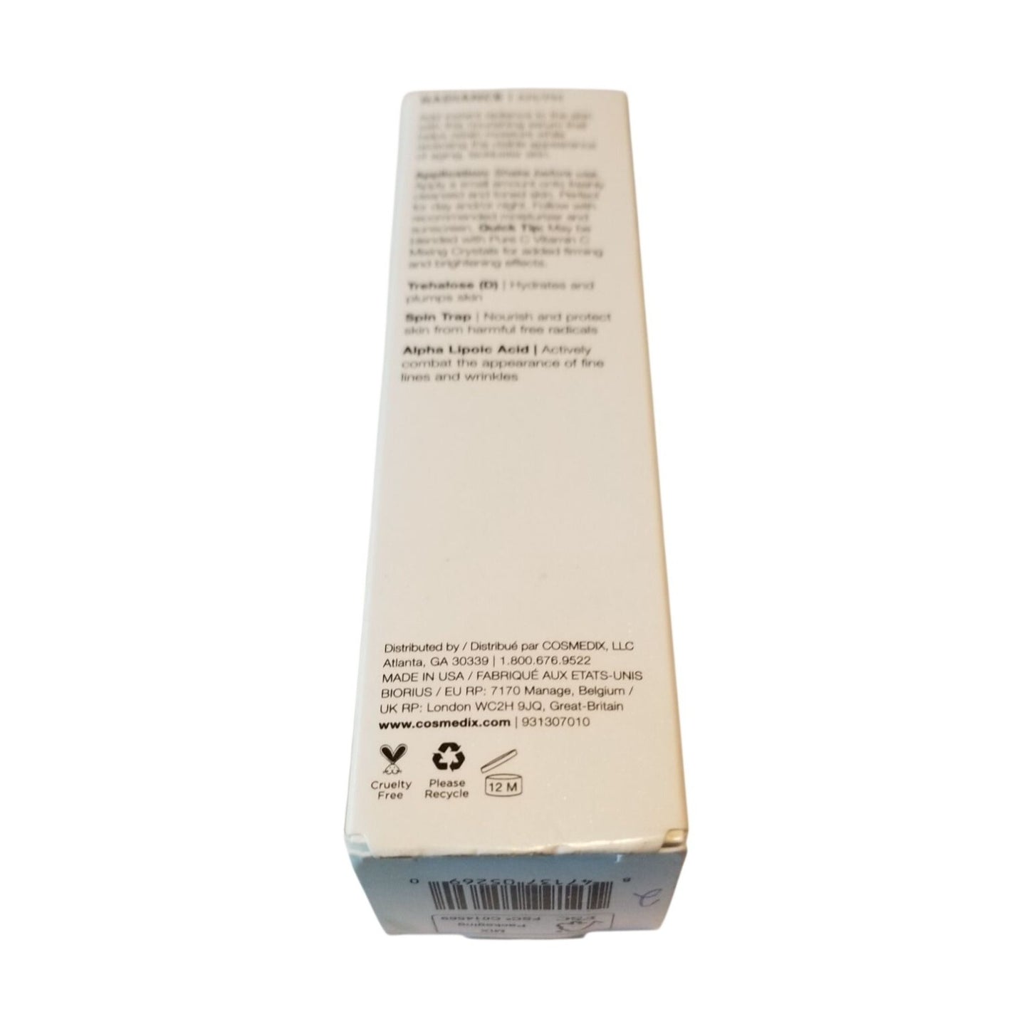Skincare Cosmedix Radiance Age Restorative Serum 1 oz new