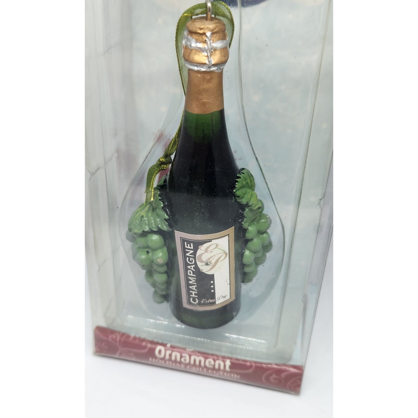 Christmas Ornament Champagne  Bottle  4 1/2" Tall Epic Hanging