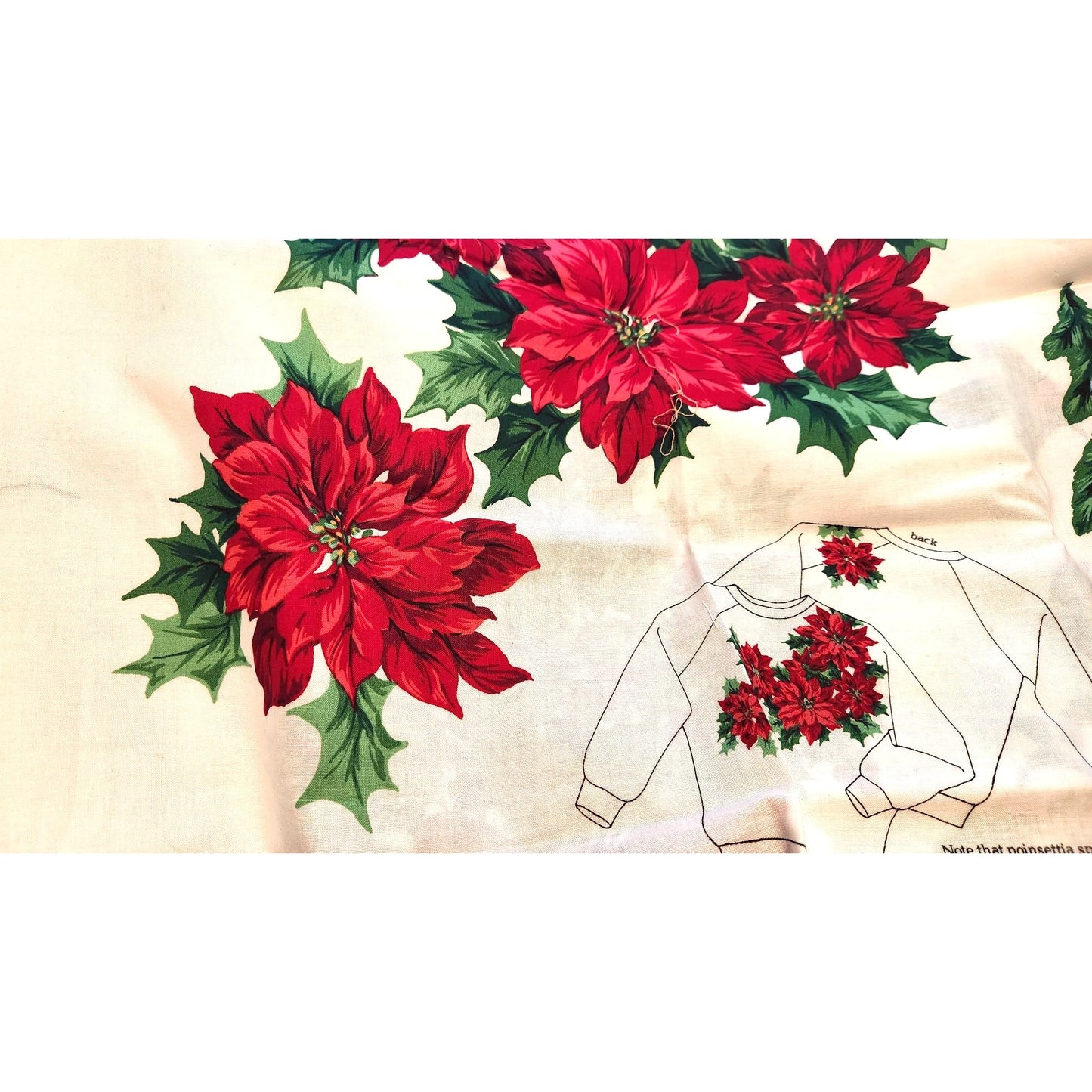 Craft Kit  Christmas Greenery Wearable Art Flowers Birds Ribbon Bows 46" x 36"
