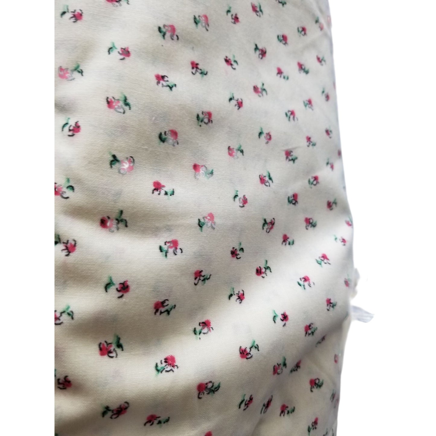 Material White Small Rose Buds Cotton 3 Yards 60" wide