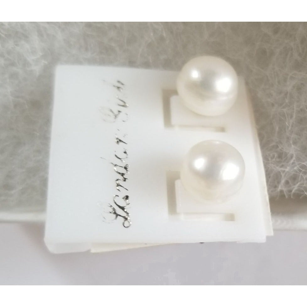Earrings Pearl White  2 Gr  10 ct  5  cm  Round  Silver