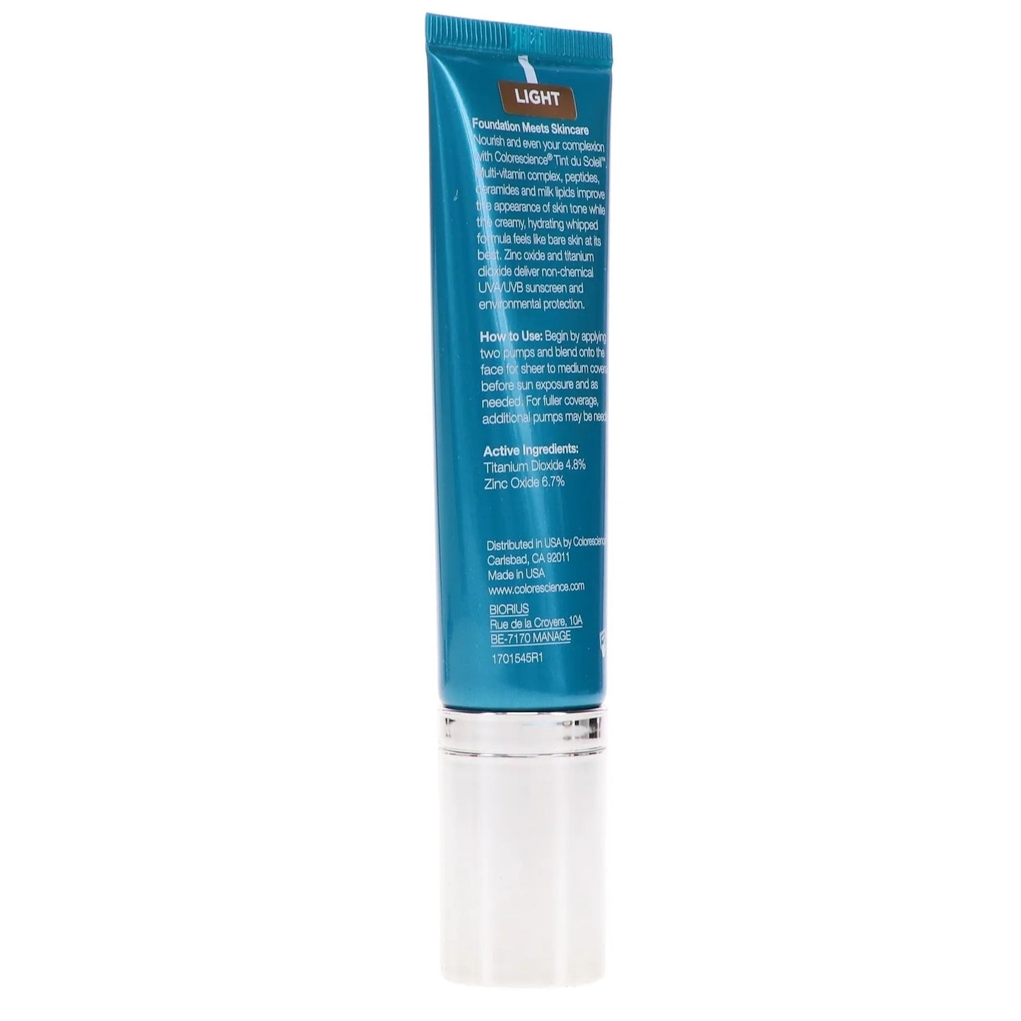 Skin Care Colorescience Tint Du Soleil 1 oz Light Whipped Foundation SPF 30
