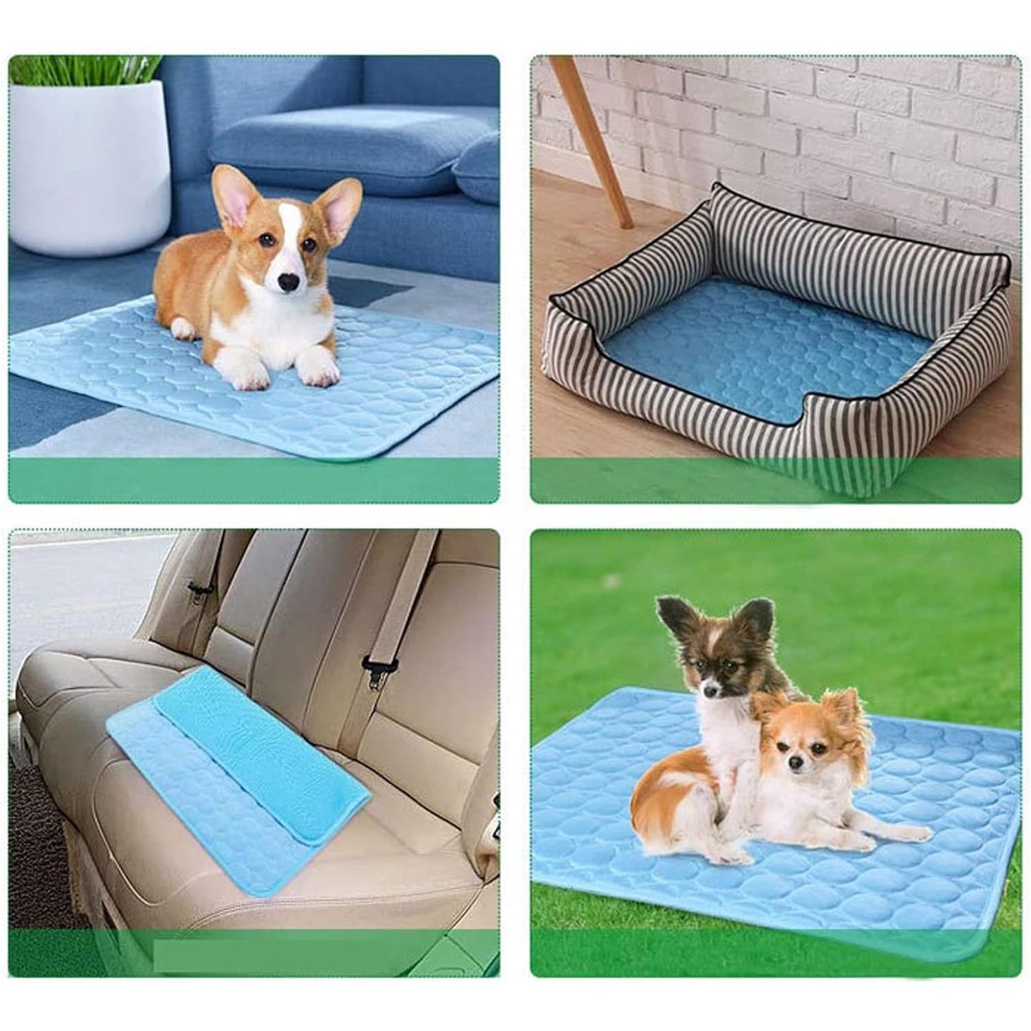 Dog Cooling Mat Pet Cooling Pads Dogs & Cats Pet Cooling Blanket for Outdoor Car Seats Beds 22IN x 28IN
