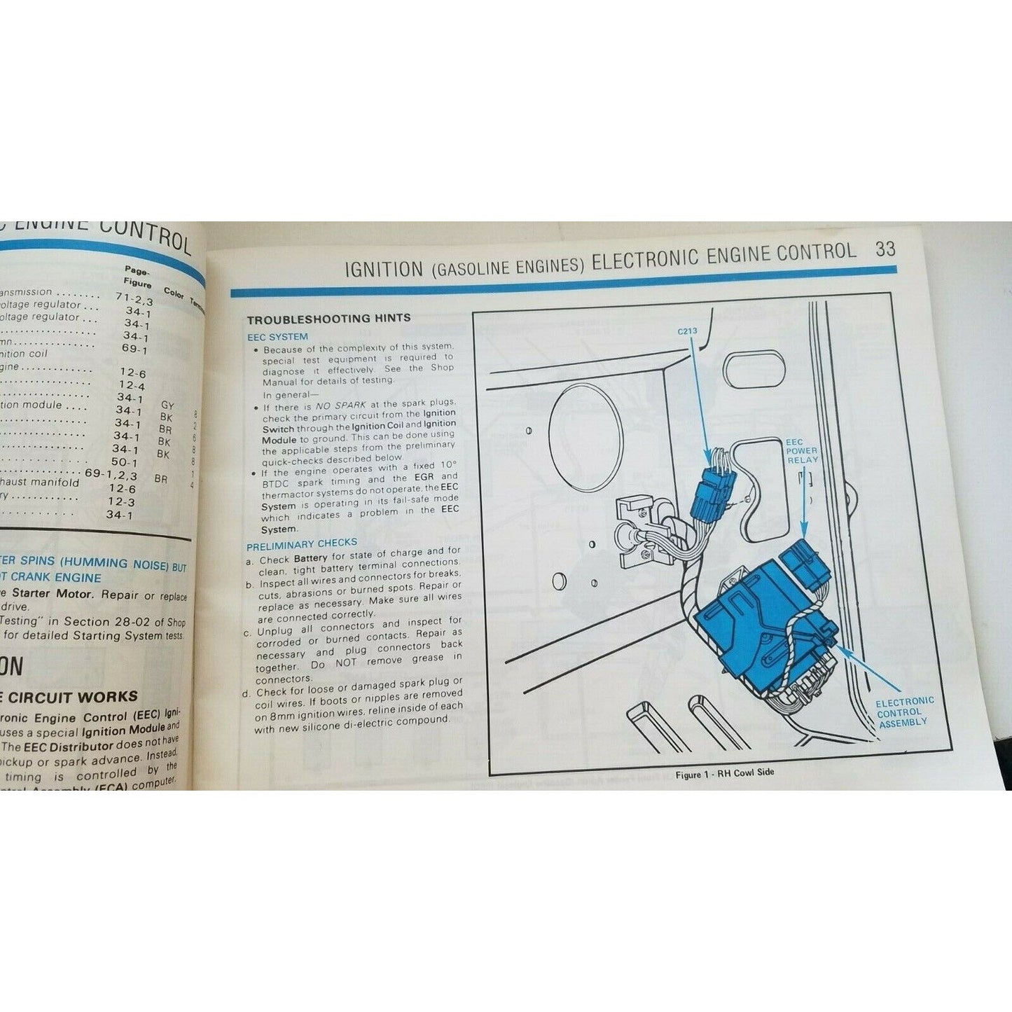 1984  Ford  Ranger Bronco II Electrical & Vacuum Troubleshooting Manual