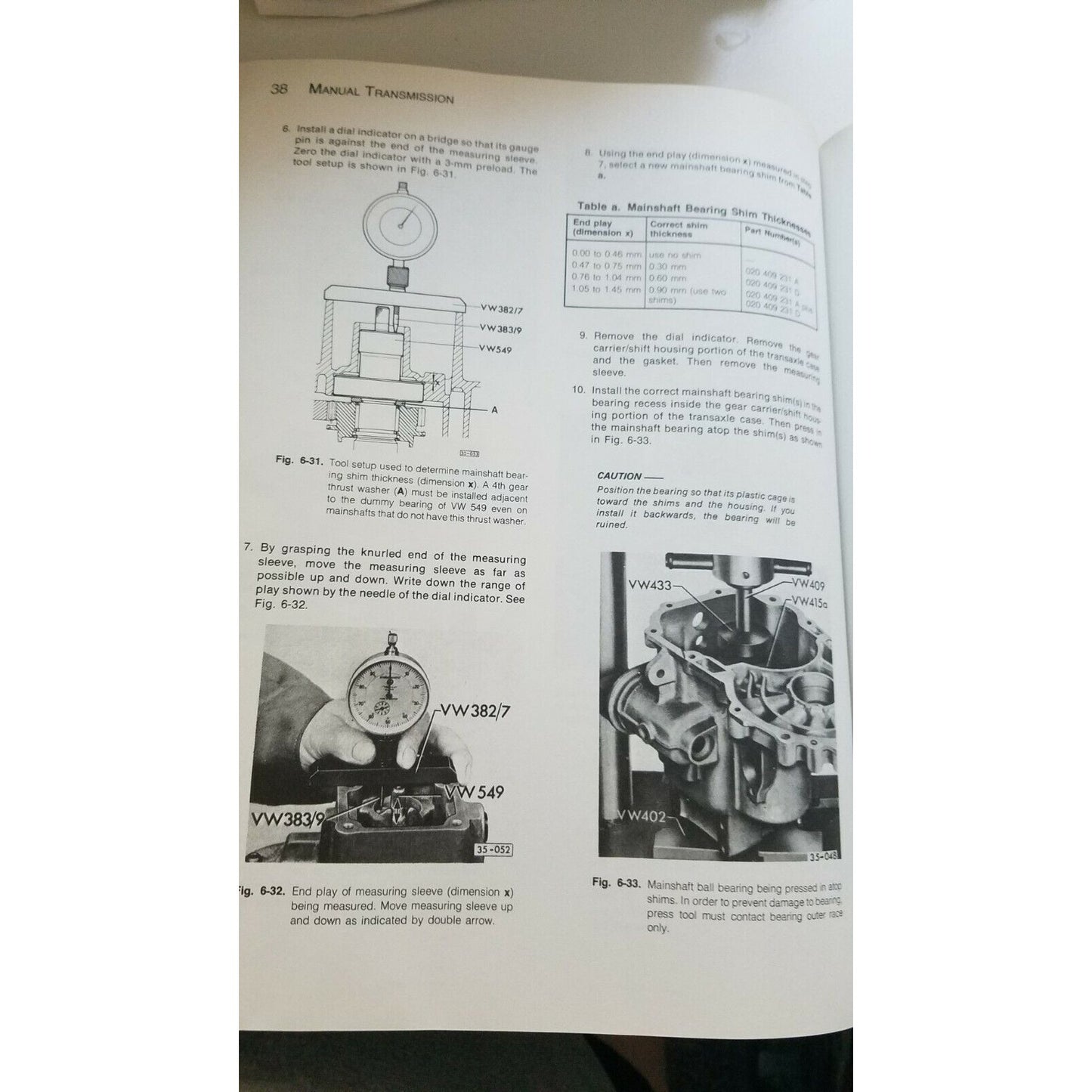 1975 -1979  Robert Bentley  Volkswagen Rabbit Sirocco Service Manual Gas