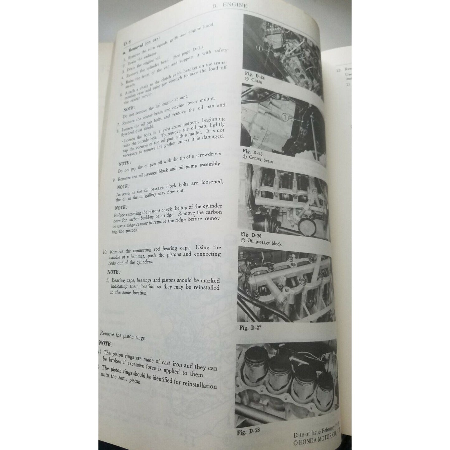 1978  Shop Manual Honda Civic Model Automotive Repair Manual Print  in Japan