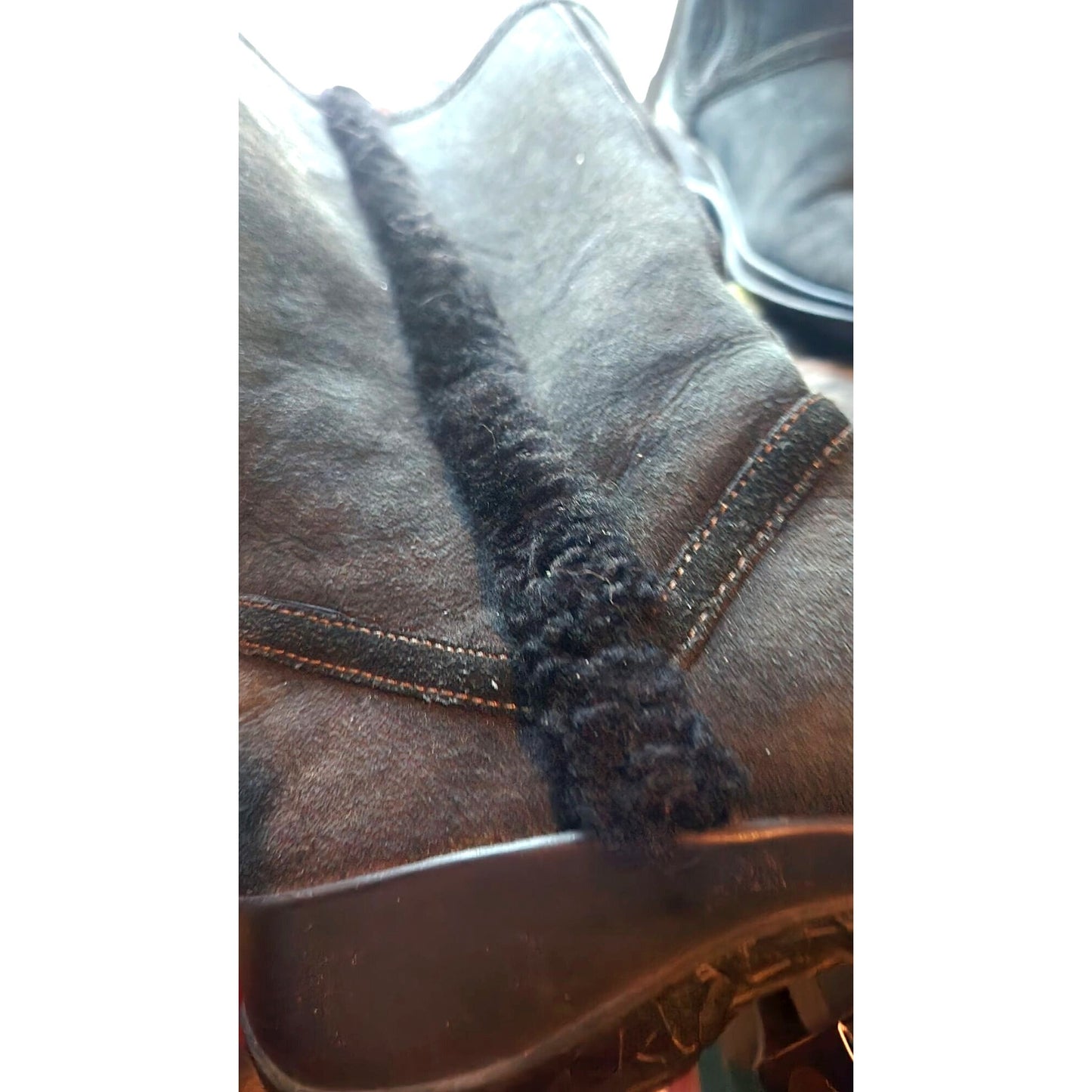 Clarks Artisan Collection Black Leather Shearling Lined Tall Boots Womens 6.5M Warm & Stylish Winter Footwear